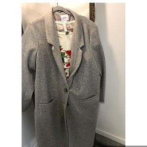 Gray pea coat